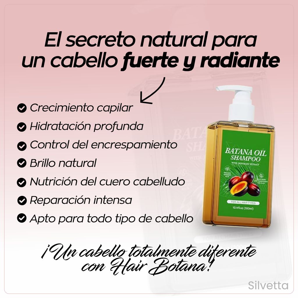 Hair Botana - Champú de Crecimiento Capilar con Aceite de Botana