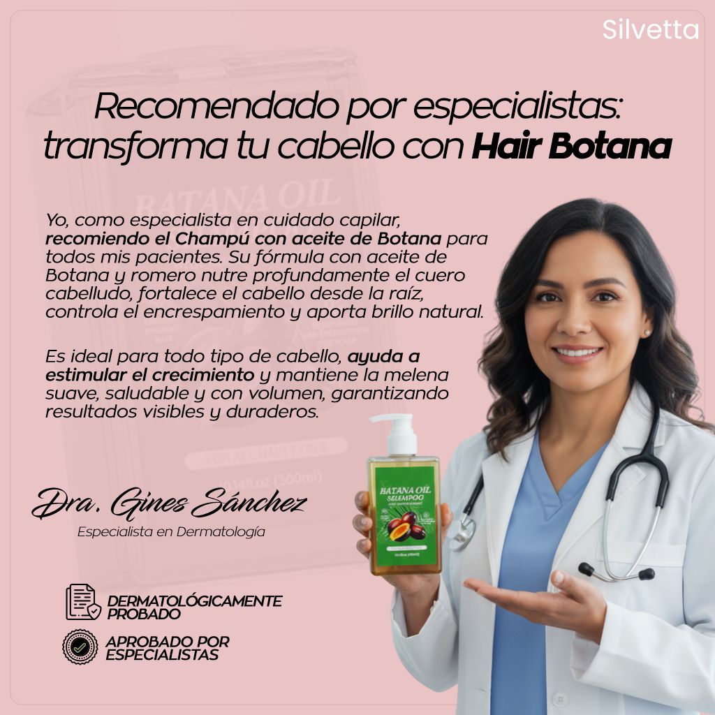 Hair Botana - Champú de Crecimiento Capilar con Aceite de Botana