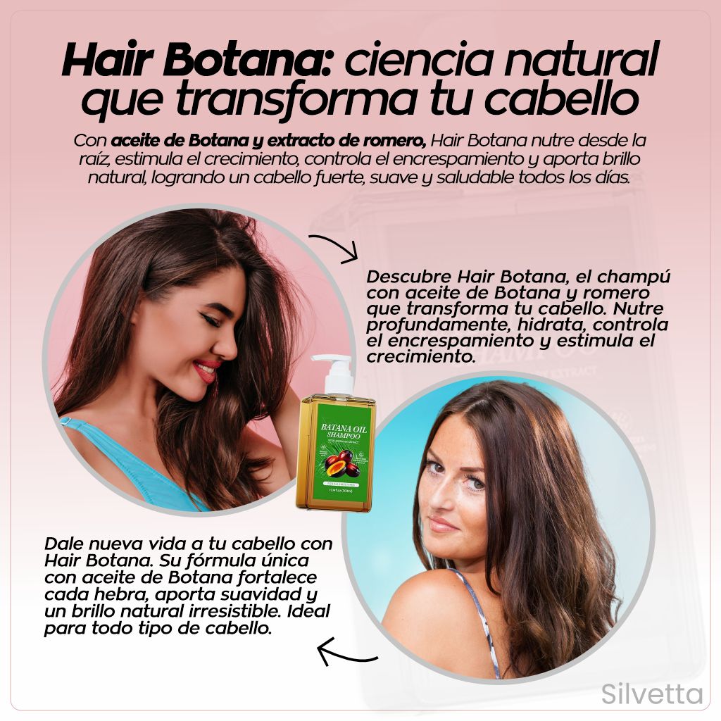 Hair Botana - Champú de Crecimiento Capilar con Aceite de Botana
