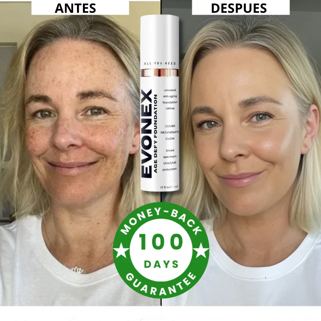 BASE EVONEX SILVETTA La base que rejuvenece tu piel mientras la embellece.