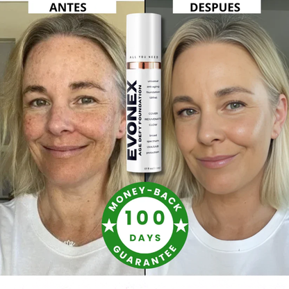 BASE EVONEX SILVETTA La base que rejuvenece tu piel mientras la embellece.