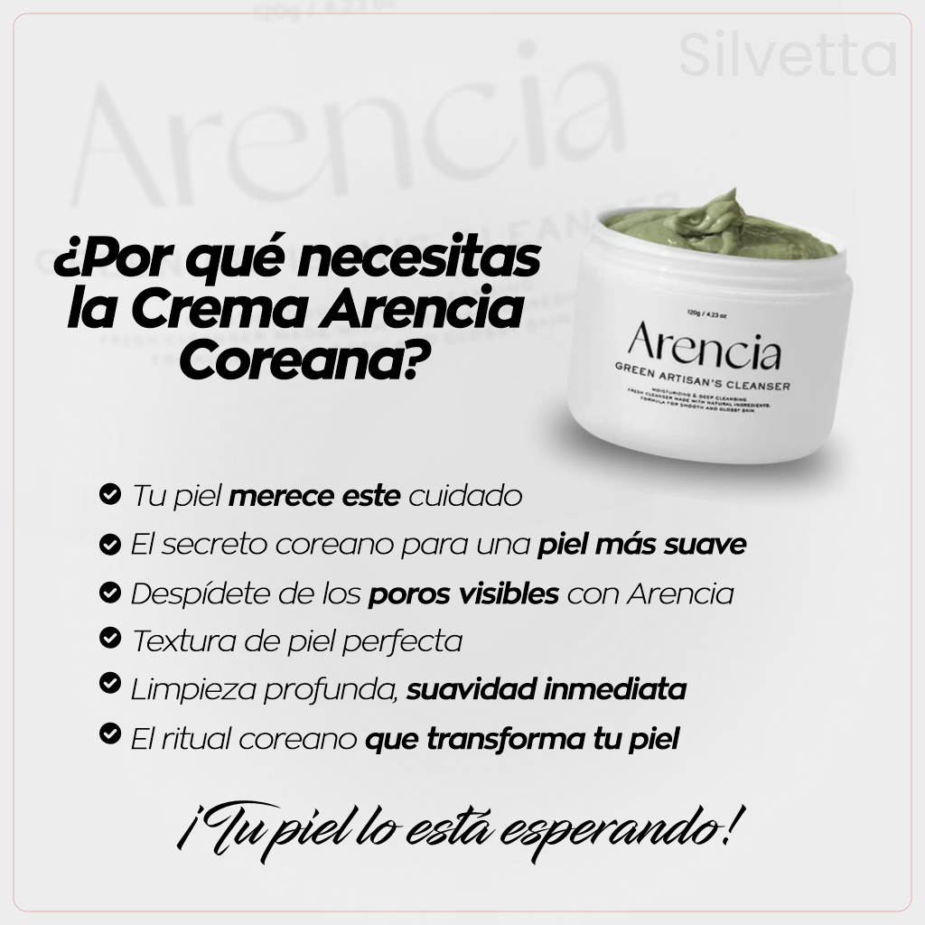 Crema Arencia Limpieza profunda, frescura total