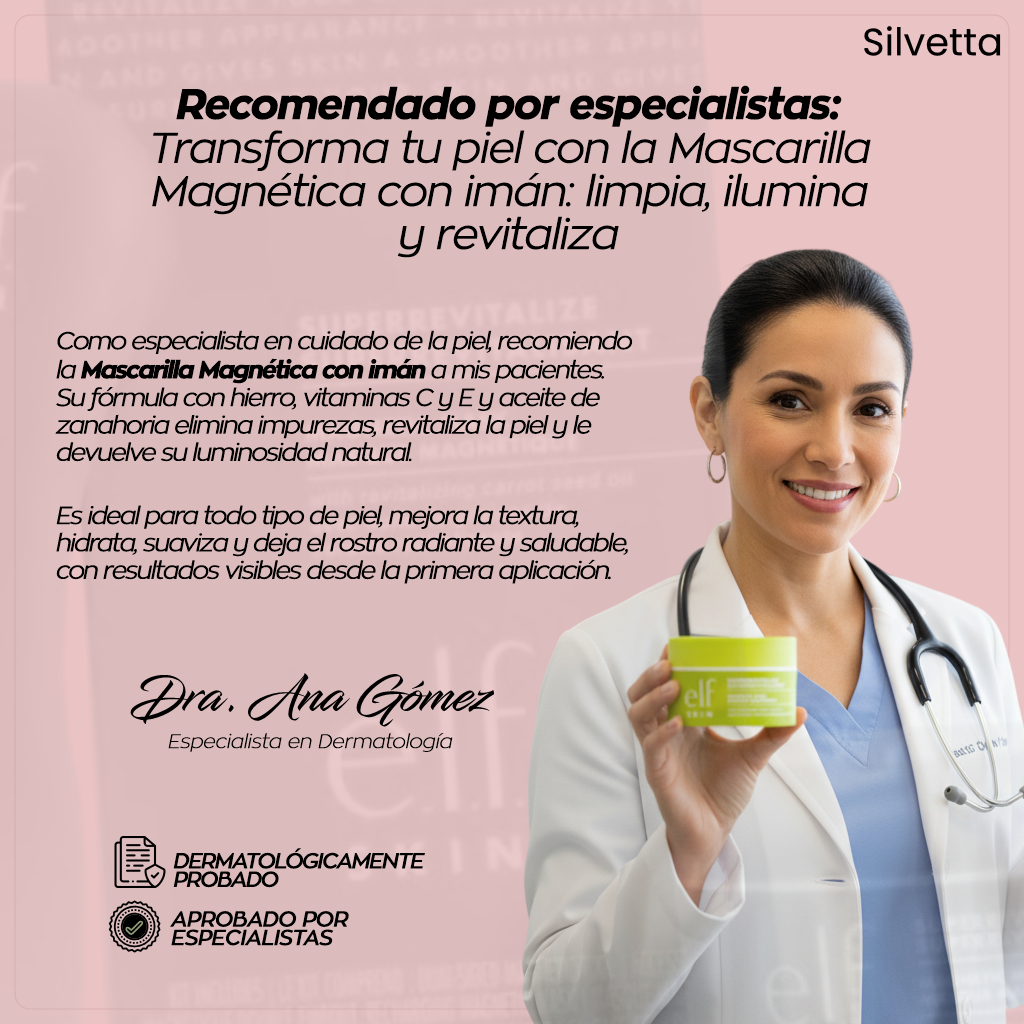 Mascarilla Magnetica Silvetta ELF Limpieza En Segundos