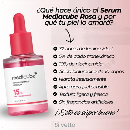 Serum Mediacube Rosa – Luminosidad y piel uniforme en cada gota