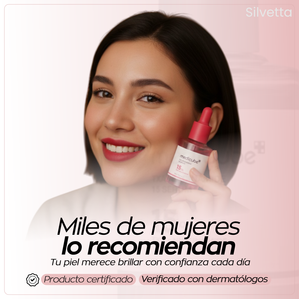 Serum Mediacube Rosa – Luminosidad y piel uniforme en cada gota