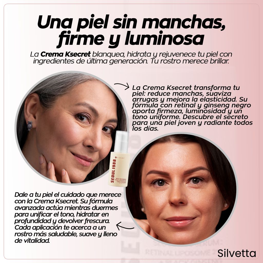 Crema para eliminar machas y blanquear la piel Ksecret
