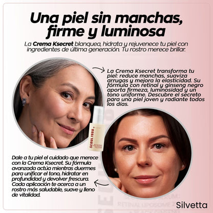 Crema para eliminar machas y blanquear la piel Ksecret