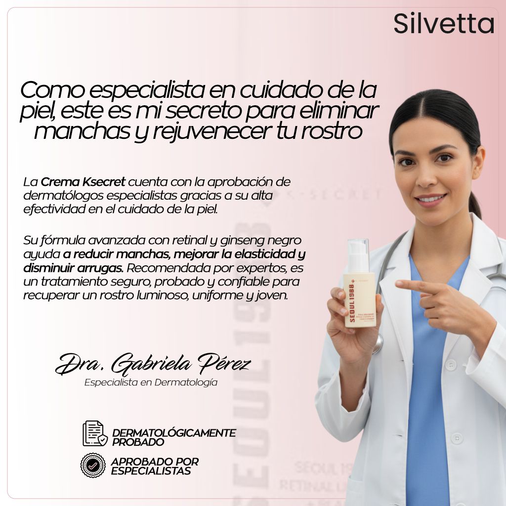 Crema para eliminar machas y blanquear la piel Ksecret